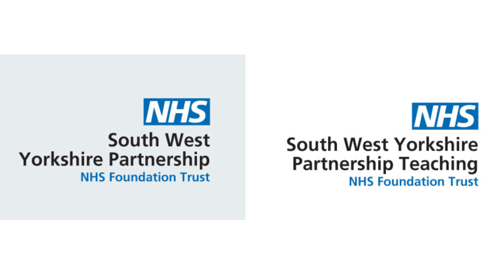 Text reading South West Yorkshire Partnership Teaching NHS Foundation Trust