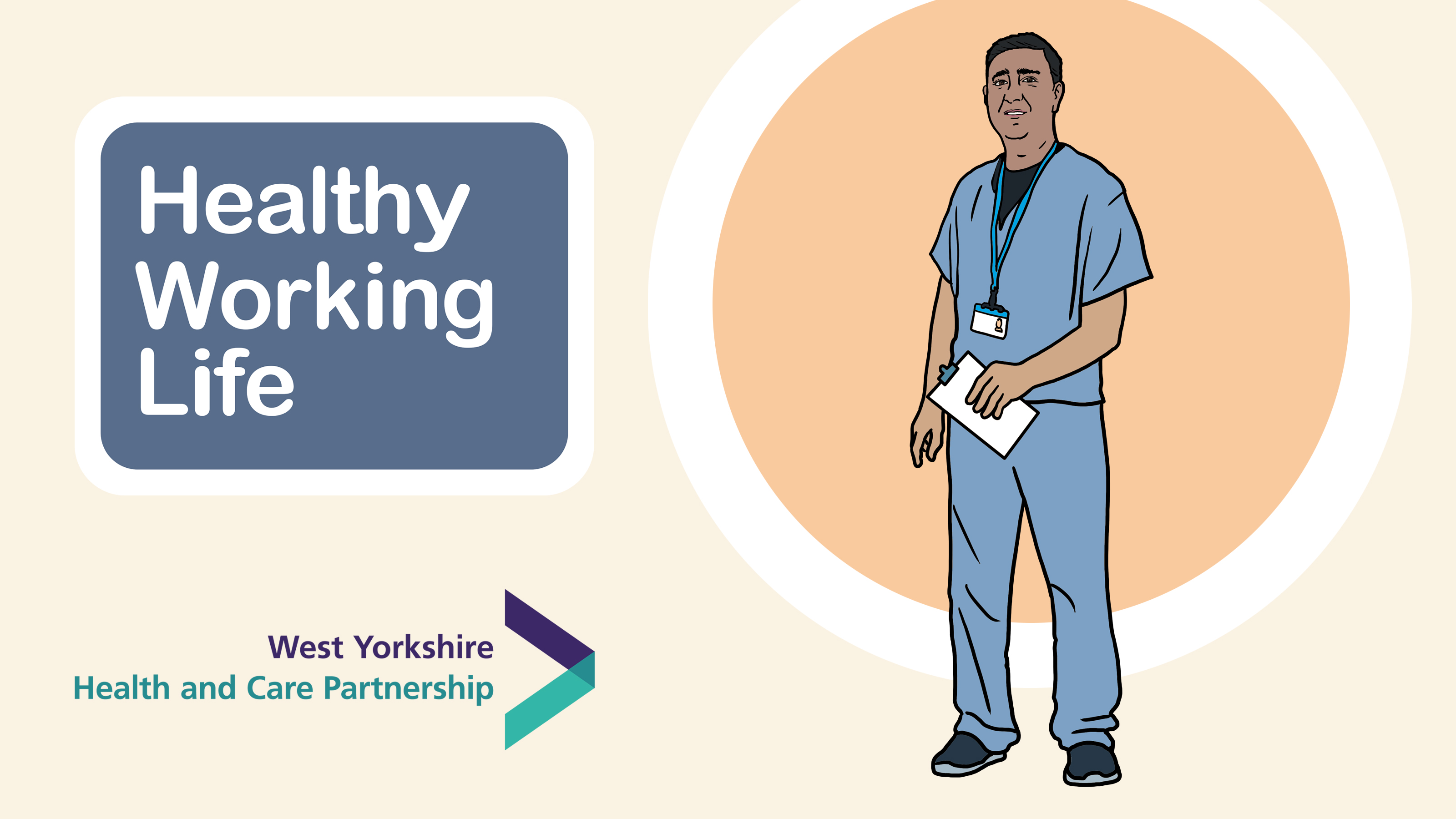 Healthy Working Life - man in scrubs 