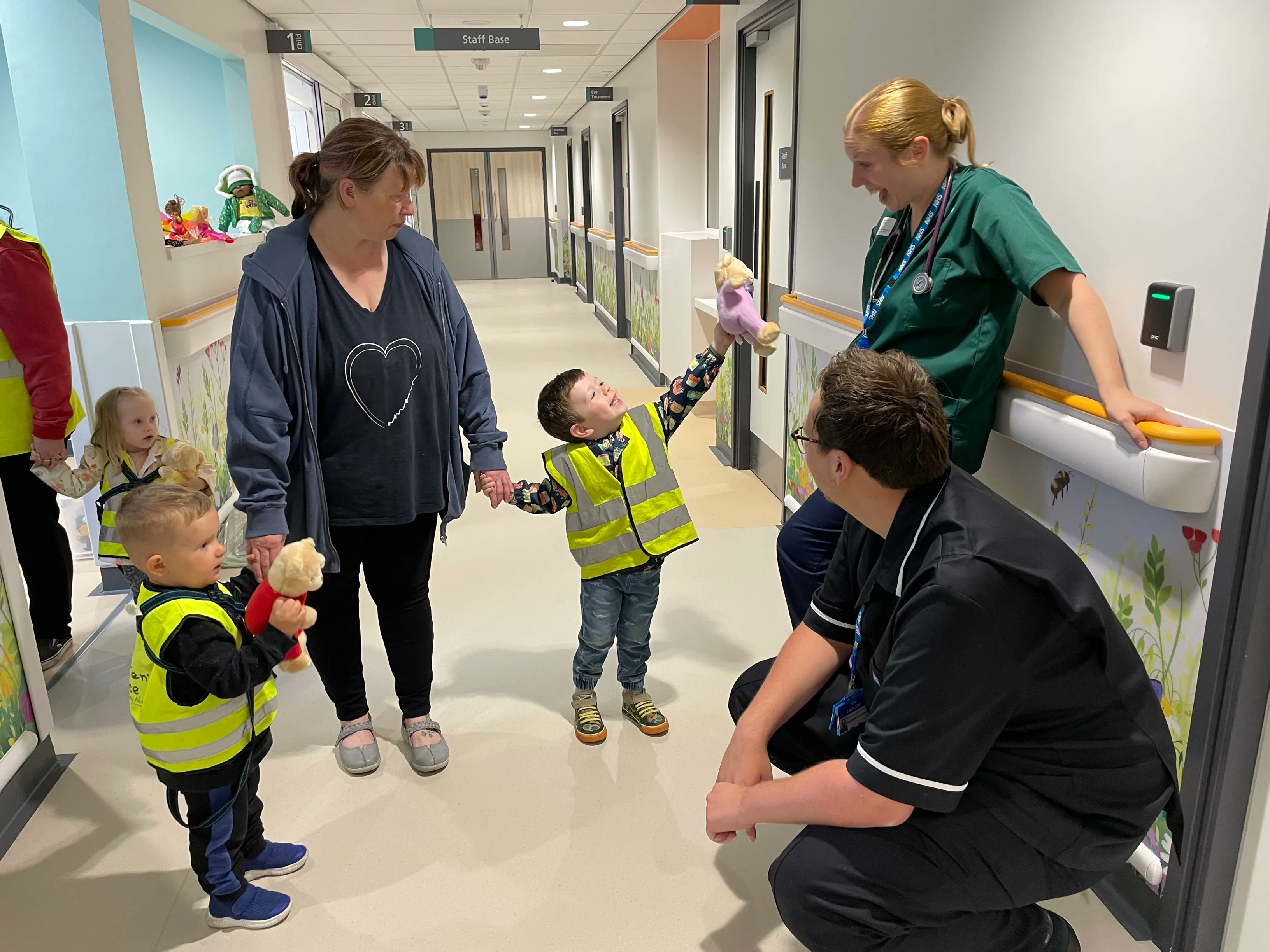 A young child enjoying the HRI A&E open day