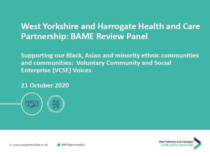 VCSE voices BAME review report cover