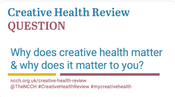 Creative health review question: why does creative health matter and why does it matter to you?