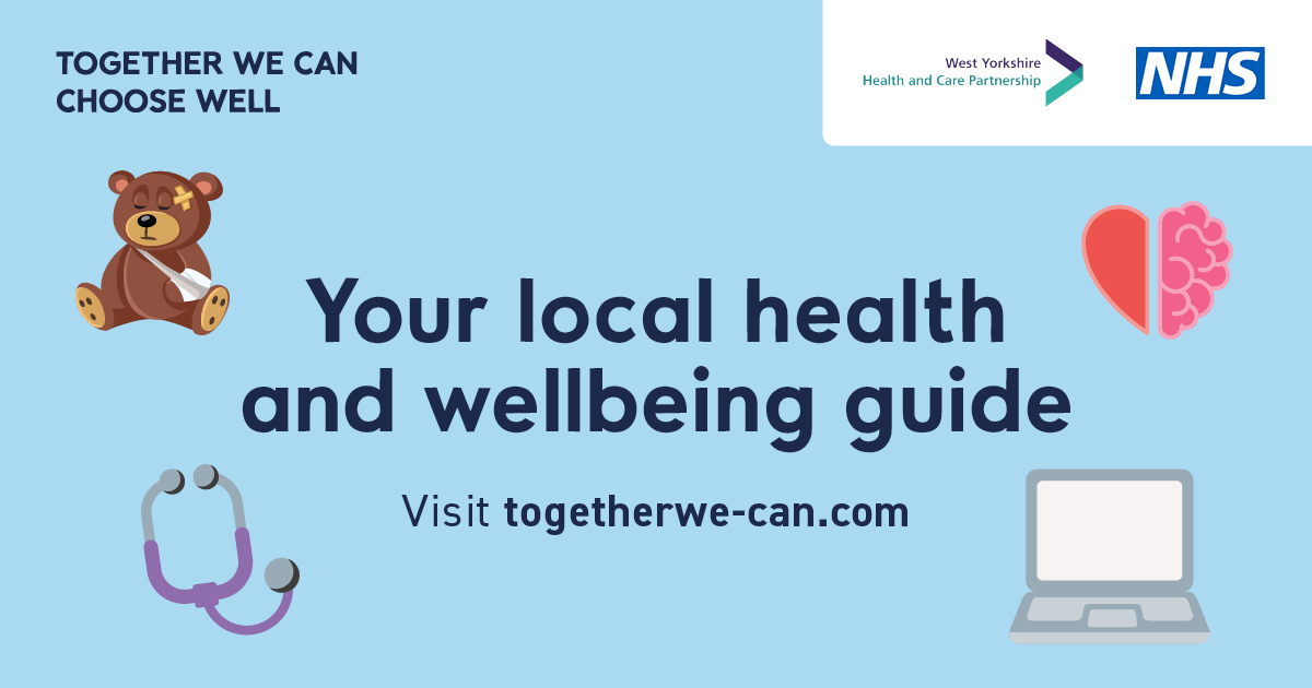 Together we can choose well - your local health and wellbeing guide - visit togetherwe-can.com