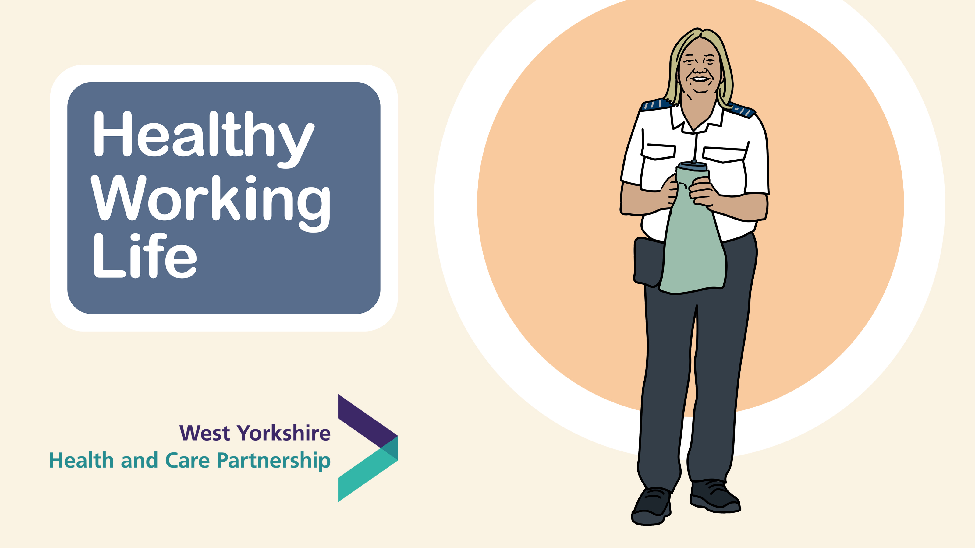 Healthy Working Life - woman in police uniform