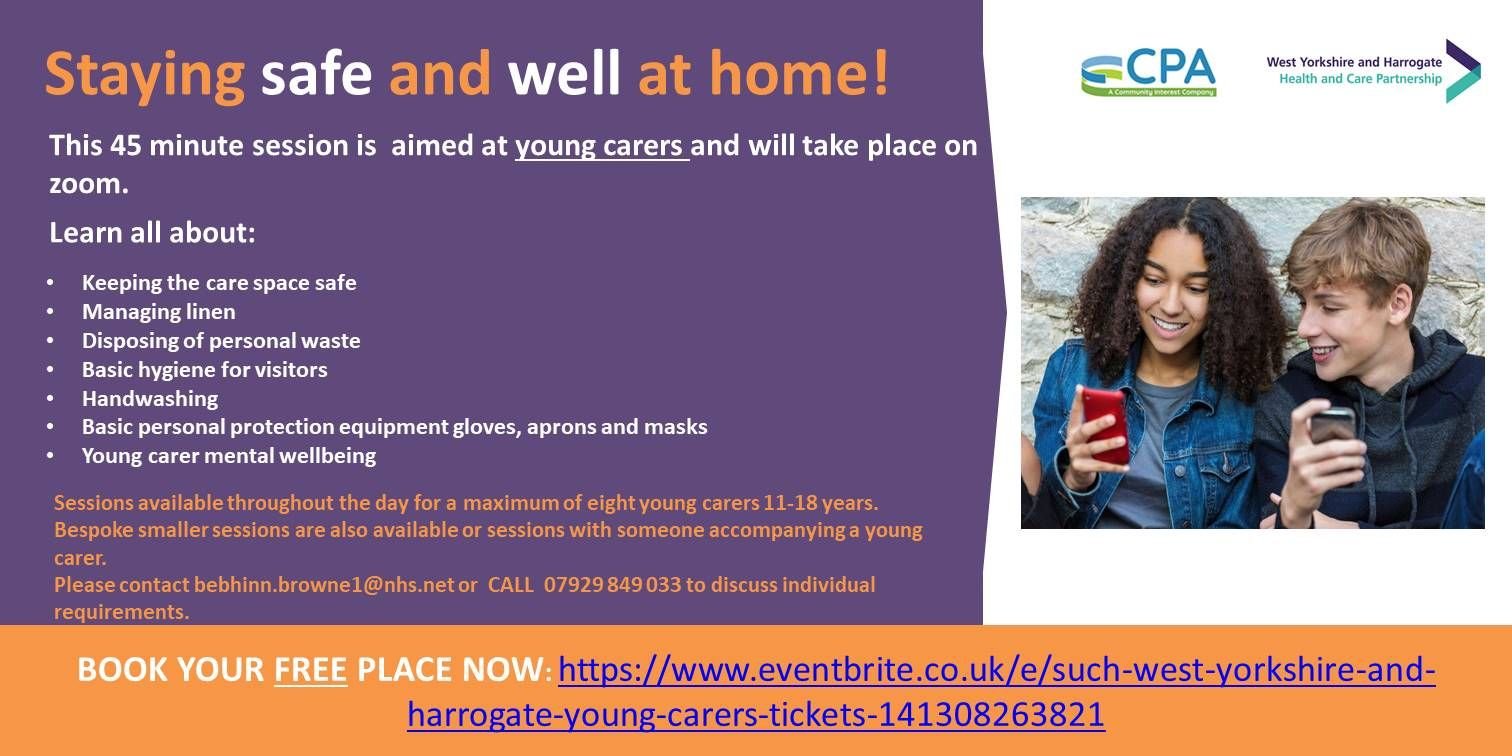 Training for Young Carers: 'staying safe and well at home'