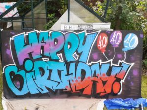 Community Links - Happy Birthday Graffiti 