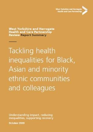 BAME report summary cover