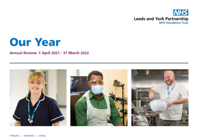 Leeds and York annual report 2022 front cover 