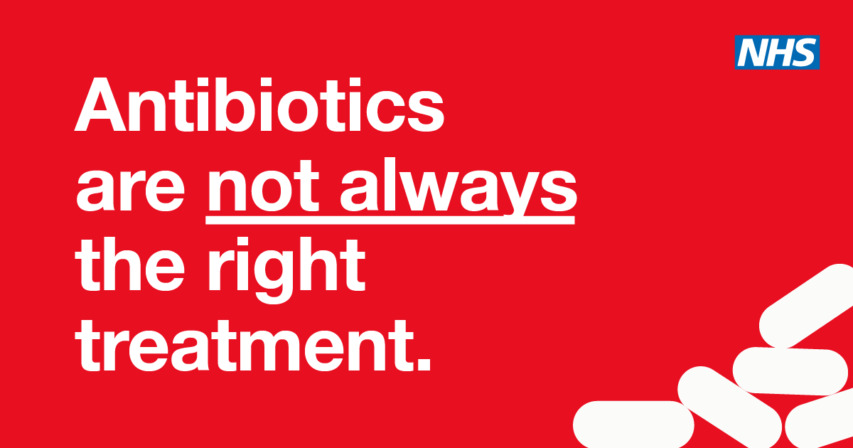 Antibiotics are not always the right treatment