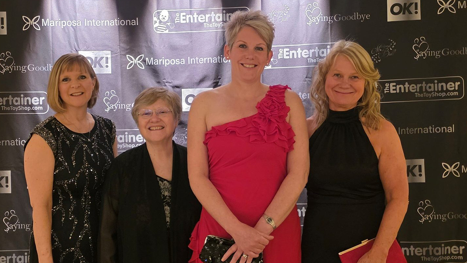Airedale bereavement team at the Mariposa awards