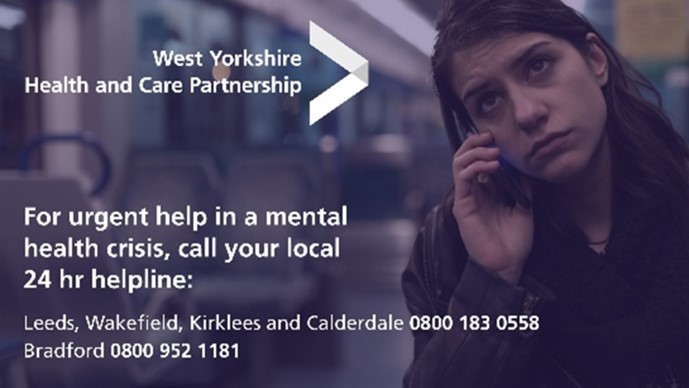 Urgent help in a mental health crisis