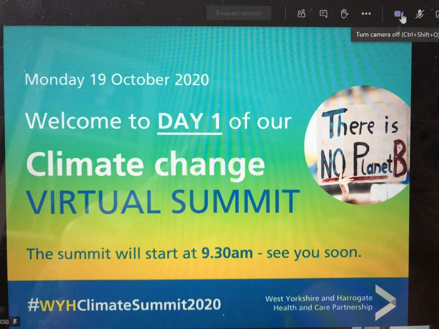 Cimate Change Summit screenshot - thanks to Pete Waddingham