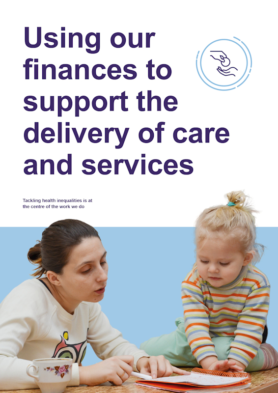 Joint forward plan chapter cover - using our finances to support the delivery of care and services