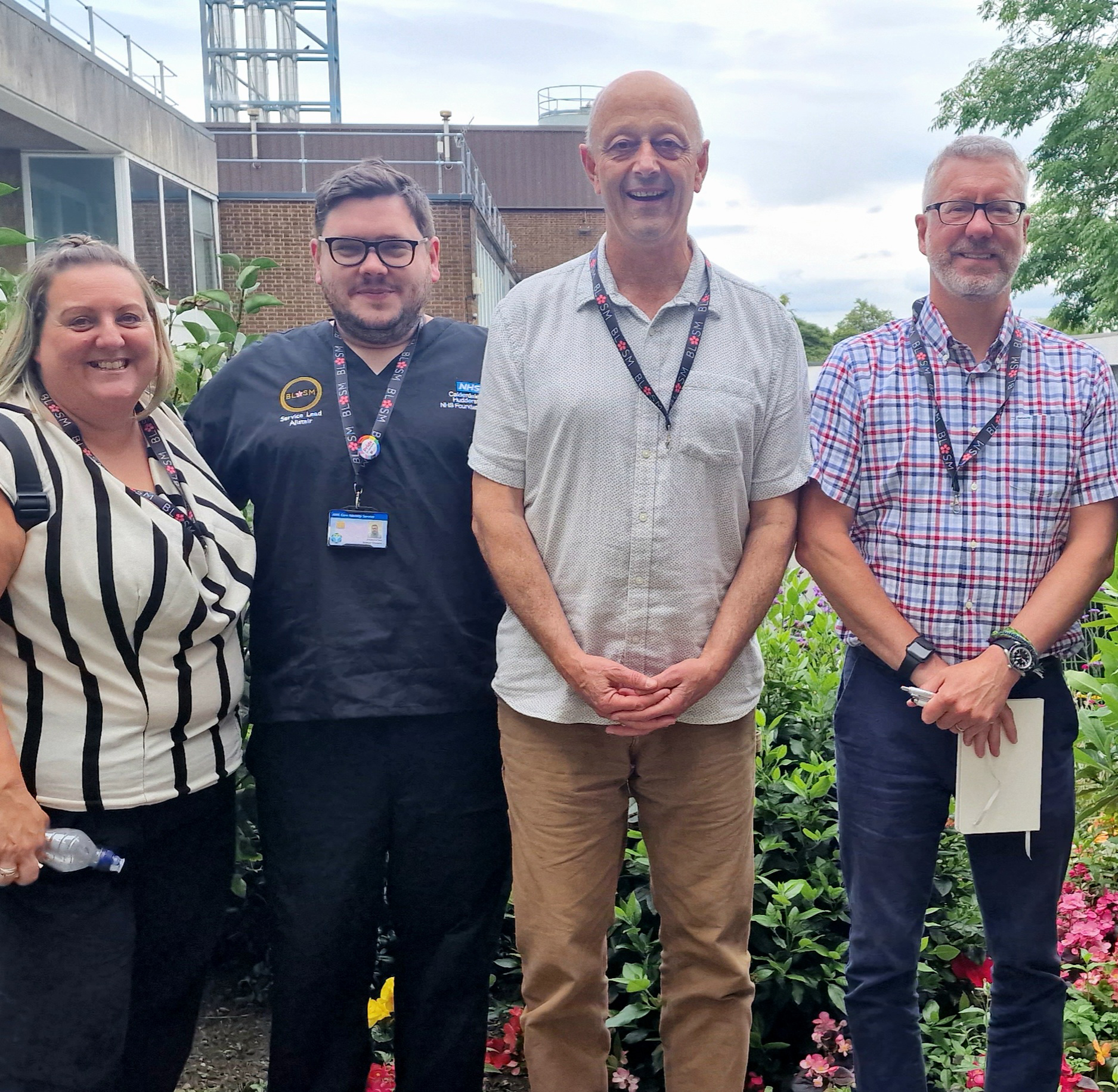 Left to right: Emm Irving, Alistair Christie, Ian Lambie, Dr Warren Larkin