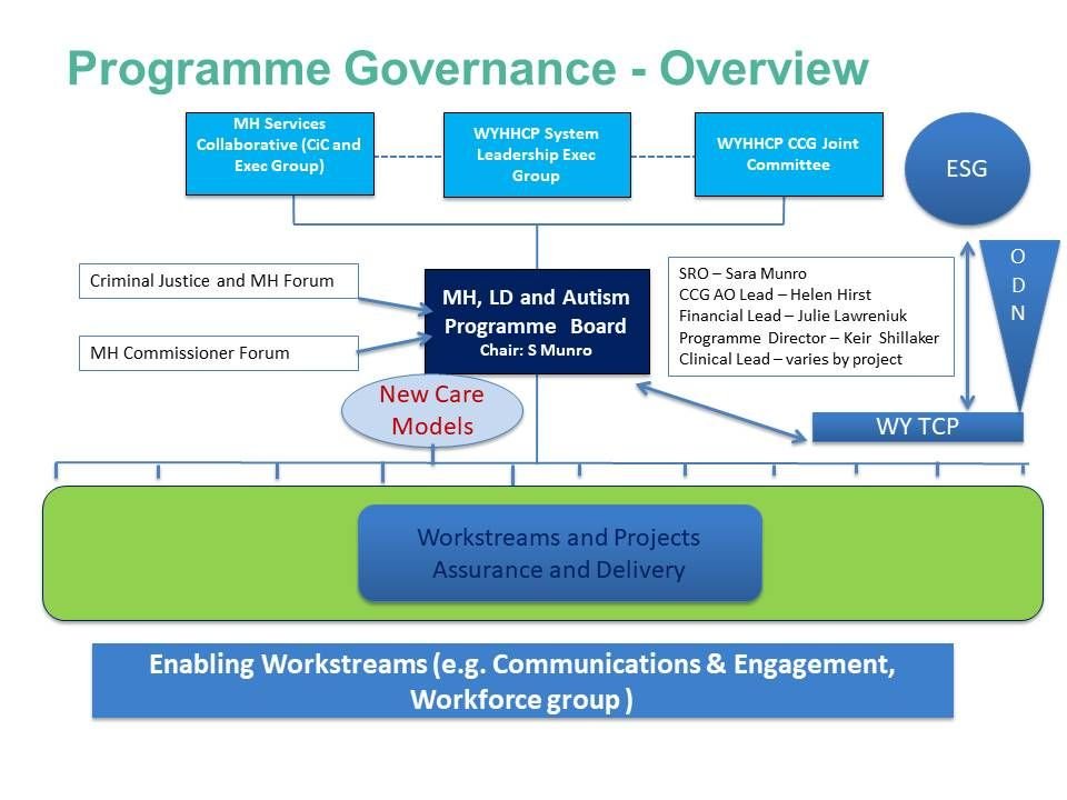 MH Programme Governance overview diagram