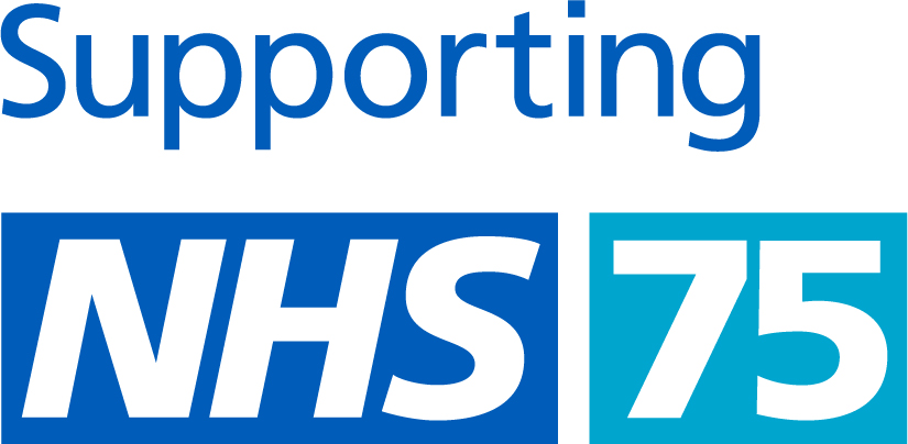 Supporting NHS 75 Logo