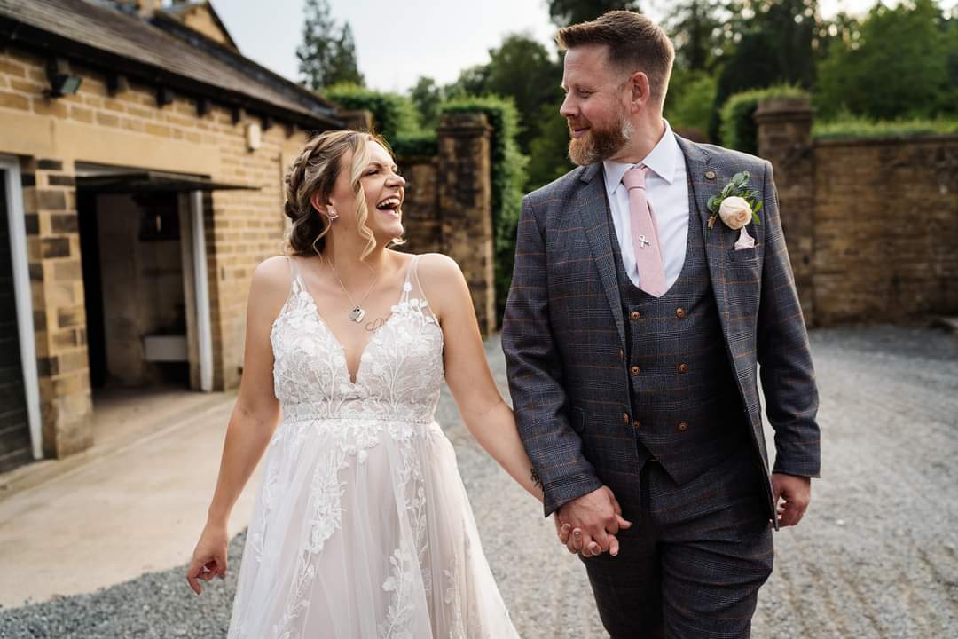 Charlotte Lay and husband Dave on wedding day.jpg