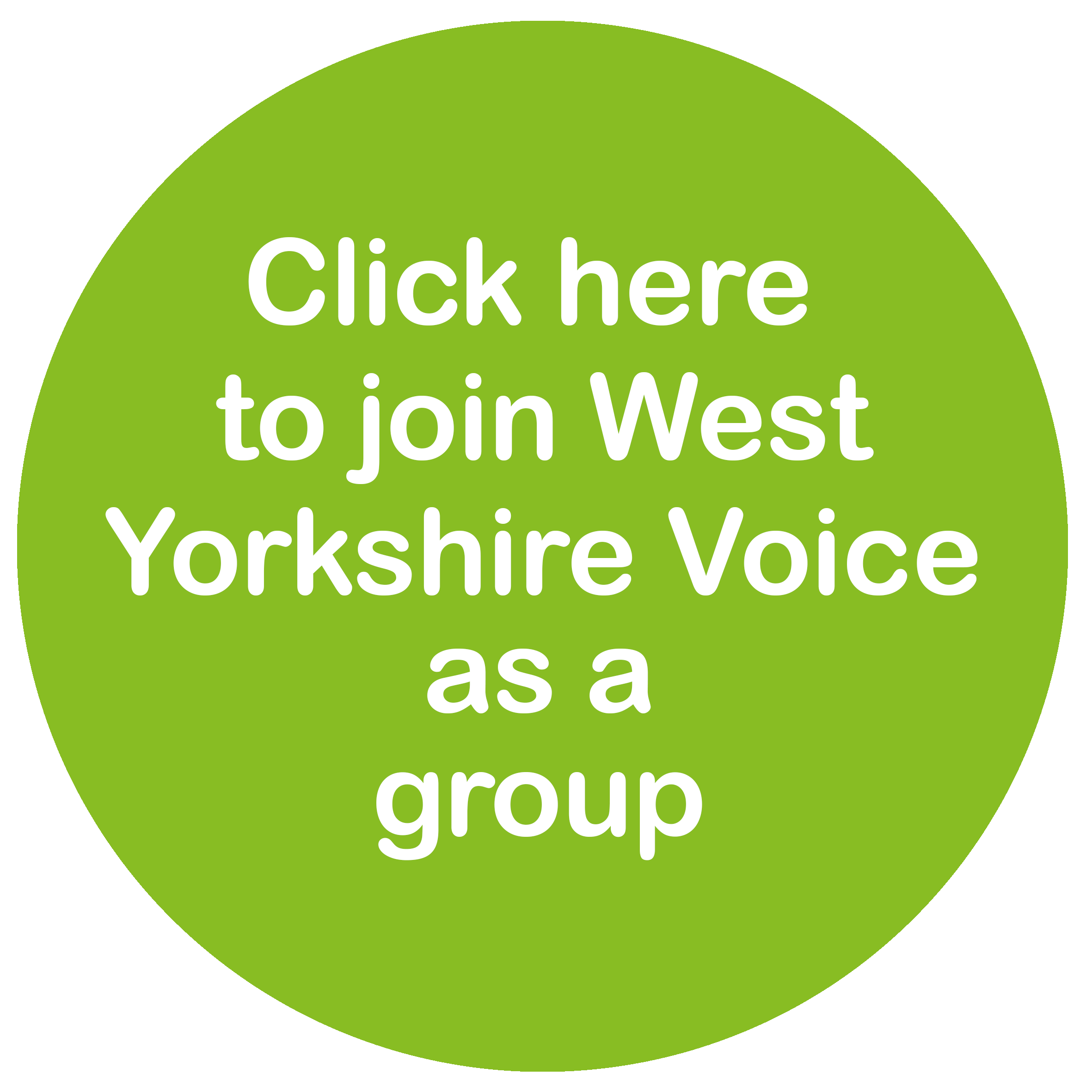 Click here to join West Yorkshire Voice as a group