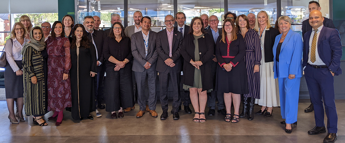 Board members of the ICB 2025 AGM standing together
